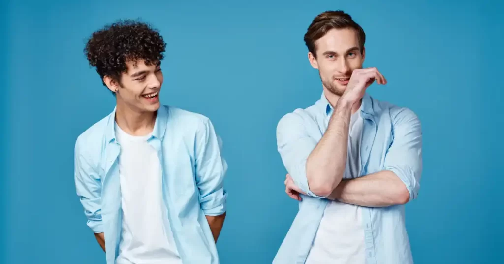 blue shirt combination