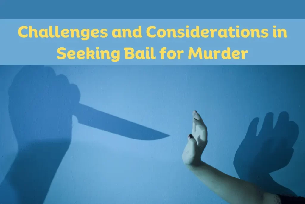 Challenges and Considerations in Seeking Bail for Murder Bail for Murder