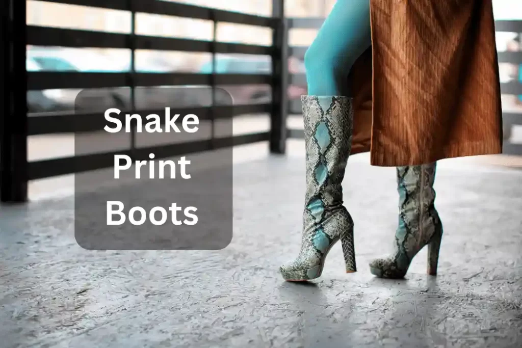 Snake Print Boots